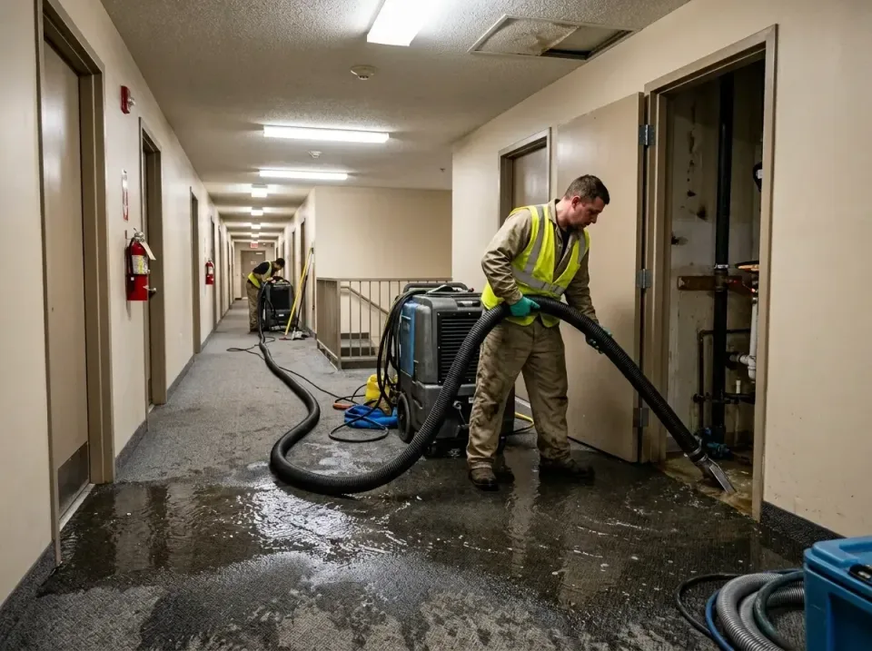 multi-unit-apartment-hallway-f-005 — frequently asked questions, Emergency Burst Pipe Water Extraction & Removal in Buckhann…